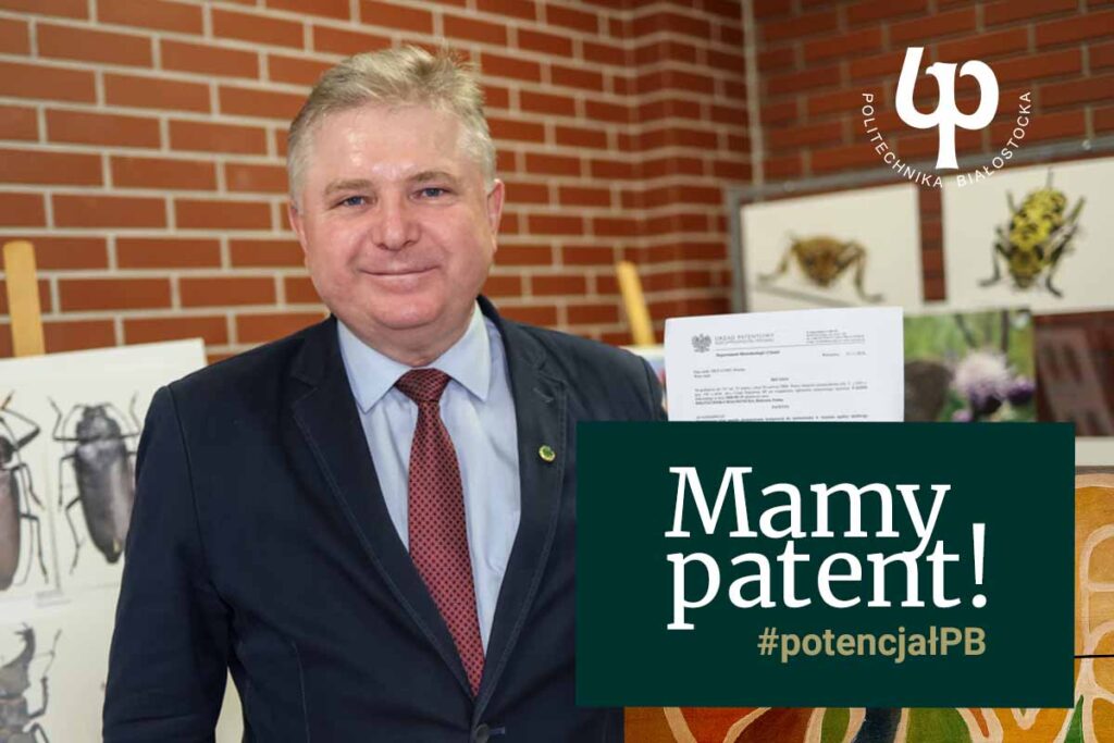 prof. Sławomir Bakier z patentem